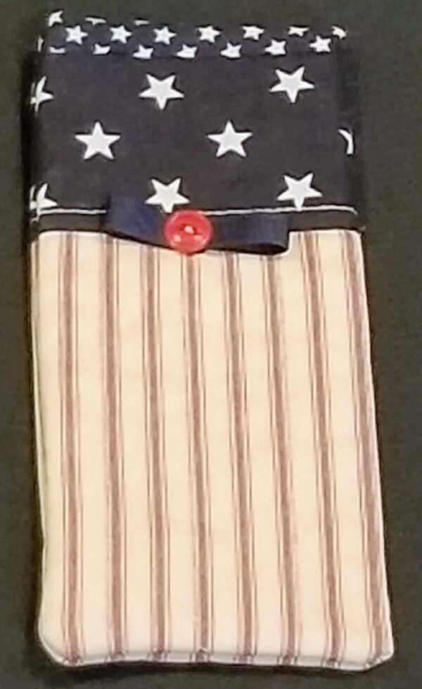 US Flag Fabric Eyeglass Case