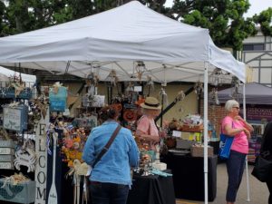 The Jest For Fun Craft booth during the morning rush